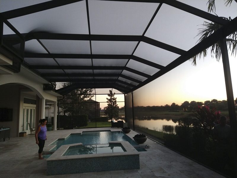 Pool cage and screen enclosure work by A1 Screening